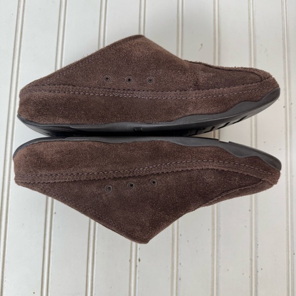 FitFlop Gogh Clog Women Shoes Size 9 Suede Chocolate Brown Casual Everyday Wear - Picture 7 of 9